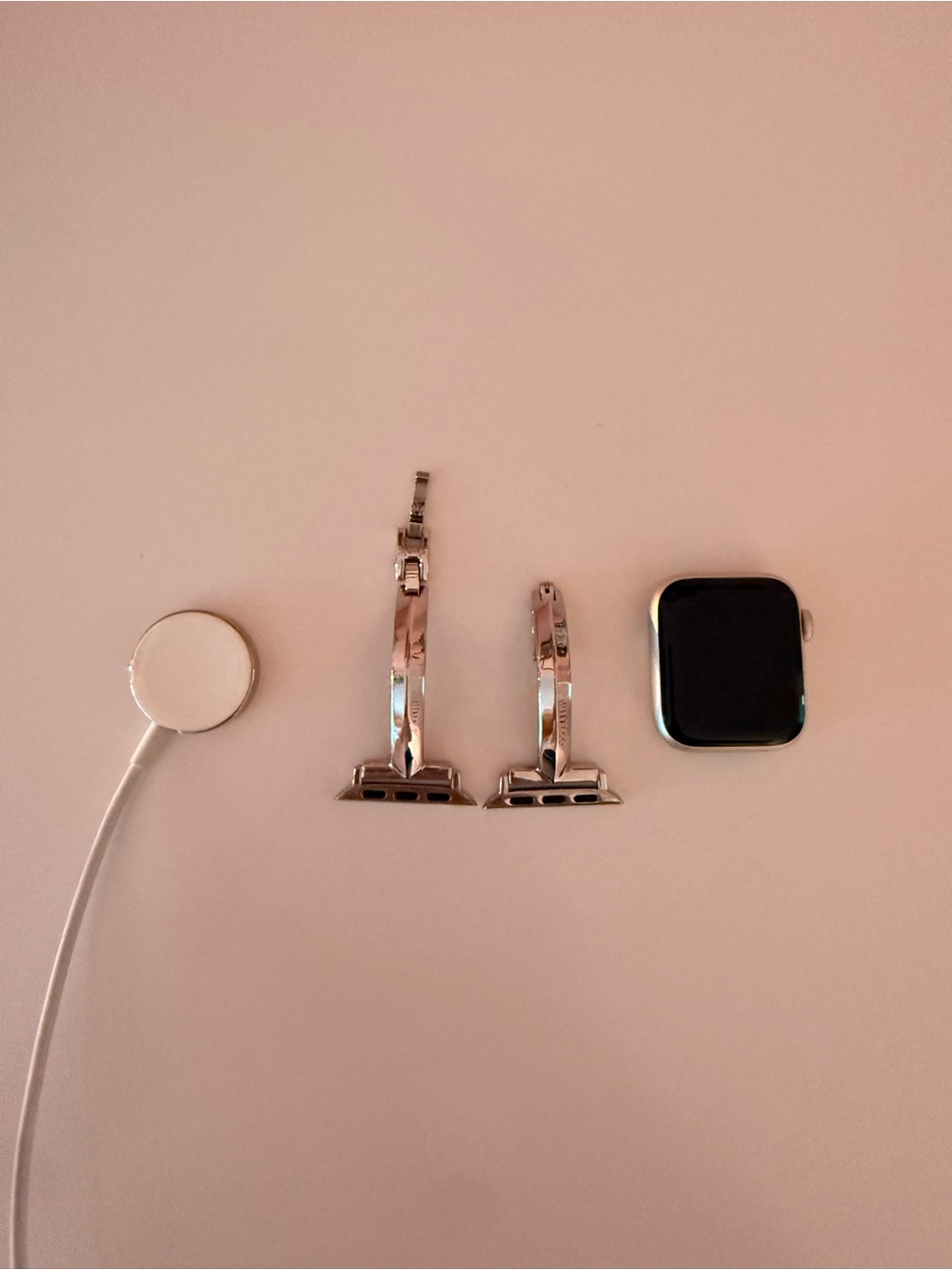Silver Smartwatch Case and Stainless Connectors - Silver